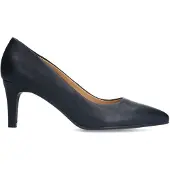 Manfield Geschlossene schwarze Lederpumps | Größe 40