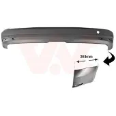 VAN WEZEL Heckstoßstange Stoßfänger Hinten für VW CADDY IV Kombi (SAB, SAJ) CADDY IV Kasten (SAA, SAH) CADDY ALLTRACK Kombi (SAB)