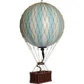 Authentic Models MONTGOLFIERE LED 30CM - BLEU PASTEL DIA. 18CM