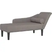 vidaXL Chaiselongue mit Kissen Taupe Stoff