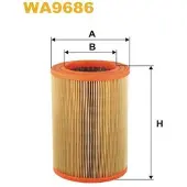 WIX FILTERS Luftfilter WA9686