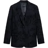 Desigual Damen Blazer Schwarz Eleganz für Frühling/Sommer, Größe L