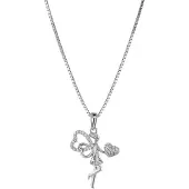 Trendor 75058 Damen-Kette Anhänger Elfe 925 Silber mit Zirkonias