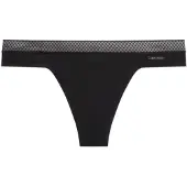 Calvin Klein für Damen. 000QF6307E Tanga Seductive Comfort schwarz (S), Heimtextilien, Mikrofaser, Nachhaltig