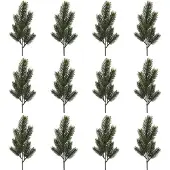 Creativ Green Winterliche Kunstpflanze "Weihnachtsdeko" Zweig, 12 Stück im Set