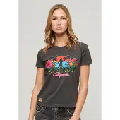 Superdry Cali Sticker Fitted Kurzarm-t-shirt