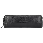 Hide & Stitches Leder-Federmäppchen in Schwarz - (B)22 x (H)8 x (T)3 cm - onesize