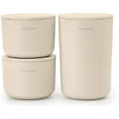 Brabantia ReNew Aufbewahrungsgefäße 3er-Set Beige