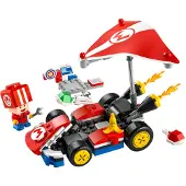 LEGO Super Mario: Mario Kart – Standard-Kart, Nintendo Sammlerstück, Geschenk für Kinder, lässt Jungen, Mädchen und Gamer ab 7 Jahren selbstständig spielen, Abenteuer Spielzeug mit Toad Figur 72032