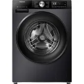 Hisense WF3S8043BB3 Waschmaschine, ConnectLife, Dampffunktion, Power JetWash, 8 kg, Schwarz