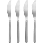 Blomus STELLA Set 4 Buttermesser, Besteck, Essbesteck, Tischbesteck, Edelstahl matt, Edelstahl, 63954
