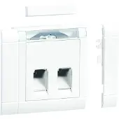 Hager GSETDM1029016 Geräteeinbauset 2-fach RJ45 (GSETDM1029016)