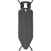 Brabantia 134609, Bügelbrett in Originalgröße, Baumwolle, Schwarz, Einfarbig, Metall, 1240 x 450 mm