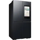 Samsung RF65DG9H0EB1EF, French Door, Premium Black Steel, Freistehend, French door, Schwarz, Touchsteuerung, LED, An Tür