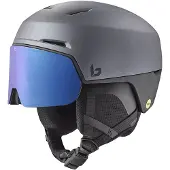Bolle - Skihelm mit integriertem Visier - X-Fusion Mips Titanium Black Matte für Herren - Größe 59-62 cm - Grau
