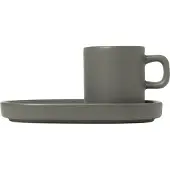 Blomus Espressotasse Pilar Pewter (Set of 2)