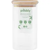 Pebbly Vorratsdose Pebbly Rund Holz 1,4 Liter
