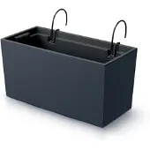 Prosperplast Blumenkasten URBI CASE W Anthrazit 39,5 cm