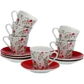 Versa Kaffeservice Herzen 6 Stück