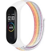 Cover-Discount Xiaomi Mi Band - Nylon Armband Klettverschluss Regenbogen