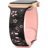 Cover-Discount Apple Watch 44/45/46/49mm - Silikon Ersatzband Floral