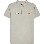 Ellesse Herren Polo-Shirt MONTURA - Pique, Kurzarm, Flachstrick-Kragen, Logo Grau M