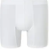 Schiesser Boxershorts "Boxershort Premium Cotton-Shorts 1er Pack", Herren, Gr. L, weiß, Obermaterial: 95% Baumwolle CO. 5% Elasthan EL., Unterhosen Boxershorts
