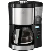 Melitta 6766591, Filterkaffeemaschine, Gemahlener Kaffee, 1080 W, Schwarz, Silber