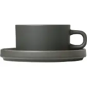 Blomus Teetasse und Undertasse Pilar Agave Green (2er Set)