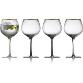 Lyngby Glas Gin & Tonic Glas Glas Palermo Gold 650 ml (4-Stück)