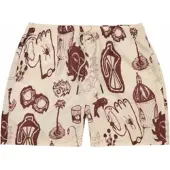 OAS Badehose Herren Cantina Beige / Red-L