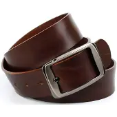 Anthoni Crown Ledergürtel , Damen, Gr. 100, braun, Leder, unifarben, Gürtel Ledergürtel, pflanzlich gegerbtes Leder