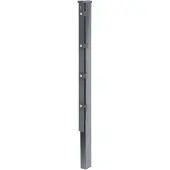 Alberts Zaunpfosten Doppelstabmattenzaun inkl. Flacheisen, anthrazit RAL 7016 zum Einbetonieren, Länge: 1200 mm für Mattenhöhe: 800 mm Pfostenstärke: 60 x 40 mm
