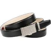 Anthoni Crown Ledergürtel , Damen, Gr. 100, schwarz, Leder, unifarben, festlich, Gürtel Ledergürtel, Stilvoller Gürtel in schwarz, elegante Schließe