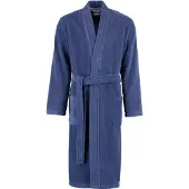 Cawö Bademantel 823 Blau Herren-46 / 48