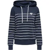 ONLY Adelle Stripe Kapuzenpullover Damen XS