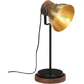 vidaXL Schreibtischlampe 25 W Antik-Messing 17x17x50 cm E27