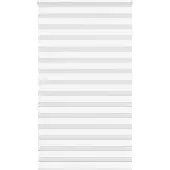 vidaXL Doppelrollo Weiß 130x200 cm Stoffbreite 125,9 cm Polyester