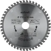 Wolfcraft 1 Kapp/Gehr.sägeblatt HM 48 Zähne ø210mm