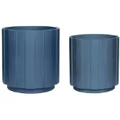 Hubsch Blumentopf set petrolblau