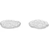 Ferm Living - Momento Glasteller Ø 11 cm, klar (2er-Set)