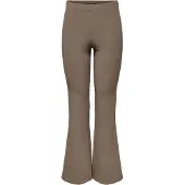 ONLY Damen Onlfever Rib Flared Pants JRS Noos, Fossil, XXL x 32L