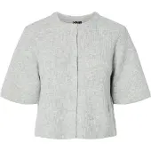 Pieces Pcsilly Kurzarm Strickjacke | Grau | S