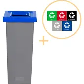 Plafor - Fit Bin 53l - Recycling - Blau