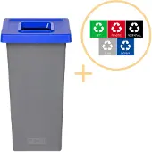 Plafor - Fit Prullenbak 75l – Recycling – Blau