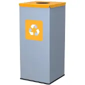 Alda Edelstahl Mülleimer Plastik Abfalltrennung 45 L Mülltonne 127A