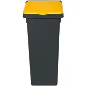 Plafor - Fit Mülleimer mit Deckel 75l – Recycling – Blau