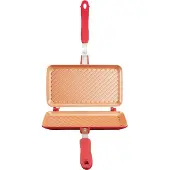 Huismerk Sandwichmaker Red Copper Flipwich DUO Rot