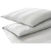 Elegante Jacquard Satin Bettwäsche En Bloc weiß 155x220 cm + 80x80 cm