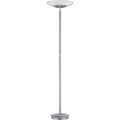 HELL Findus 60482 LED-Deckenfluter-Nickel matt/Chrom-mit LED (2700K)